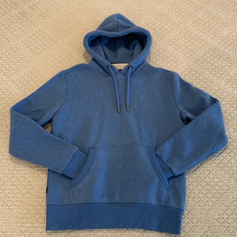 Superdry Blue Hoodie. Size L. Never worn.